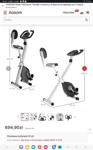 Zdjęcie oferty: Rower treningowy domowy