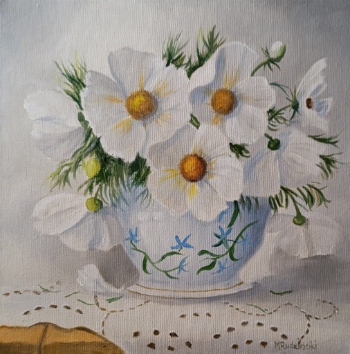 Zdjęcie oferty: M. Rudziński "Kosmosy"   30x30cm. Obraz olejny na płótnie. NOWY!