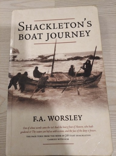 Zdjęcie oferty: Schackleton's boat journey. F. A. Worsley