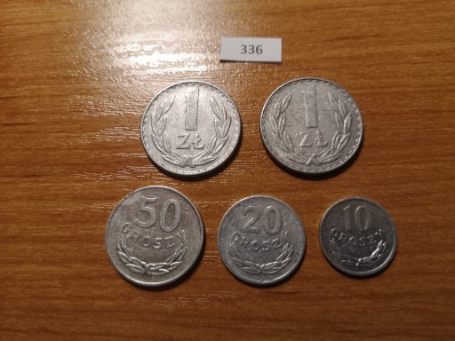 Zdjęcie oferty: 10, 20, 50 gr i 1 zł z 1978 r. Zestaw monet (336)