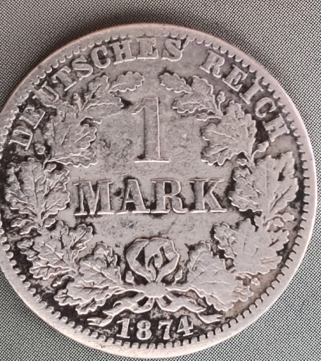 Zdjęcie oferty: 1 marka 1874 A  srebro 