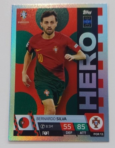 Zdjęcie oferty: Karta Match Attax Euro 2024 Bernardo Silva Hero