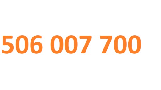 Zdjęcie oferty: 506 007 700 ZŁOTY NUMER z ORANGE