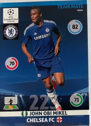 Zdjęcie oferty: karta John Obi Mikel, Panini, UEFA, Champions Leag