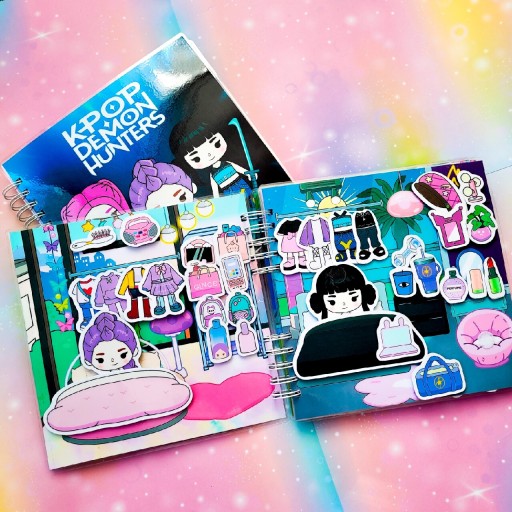 Zdjęcie oferty: Książka na rzepy K-pop Demon Hunters. Lamibook. Huntrix.