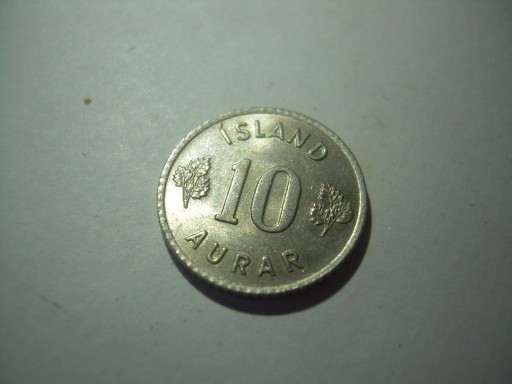 Zdjęcie oferty: Islandia 10 aurar 1966 miedzionikiel 