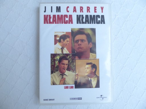 Zdjęcie oferty: KŁAMCA KŁAMCA-rewelacyjny Jim Carrey UNIKAT  VCDx2