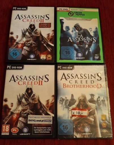 Zdjęcie oferty: Assassin’s Creed + II + Brotherhood - gry PC DE