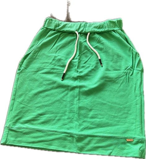Zdjęcie oferty: Spódnica zielona na gumce, L - XL ołówkowa dresowa