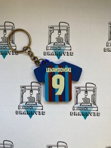 Zdjęcie oferty: Lewandowski, FC Barcelona, brelok koszulka, wydruk