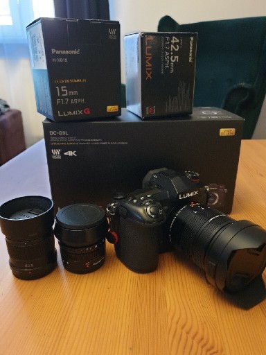 Zdjęcie oferty: Panasonic Lumix g9 zestaw z 3 obiektywami