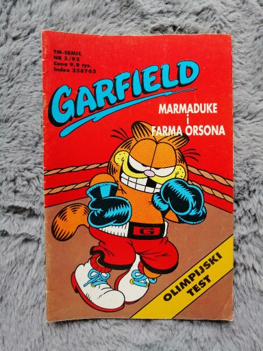 Zdjęcie oferty: Komiks Garfield 3/1992 3/92 Tm-Semic