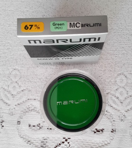 Zdjęcie oferty: filtr kontrastowy Marumi 67mm PO1 green zielony