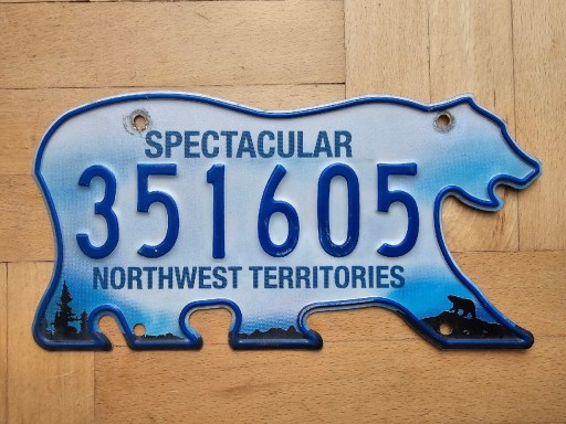 Zdjęcie oferty: Tablica Northwest Territories Kanada 