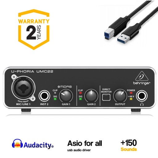 Zdjęcie oferty: Interfejs Audio Behringer U-Phoria UMC22