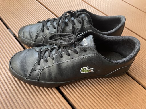 Zdjęcie oferty: Czarne trampki Lacoste r 40,5