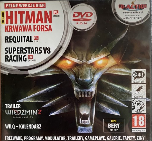 Zdjęcie oferty: Gry CD-Action DVD 177: Hitman, Requital, V8 Racing