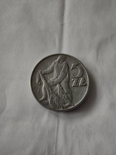 Zdjęcie oferty: Moneta polska 5 zł z Rybakiem z 1974 roku.