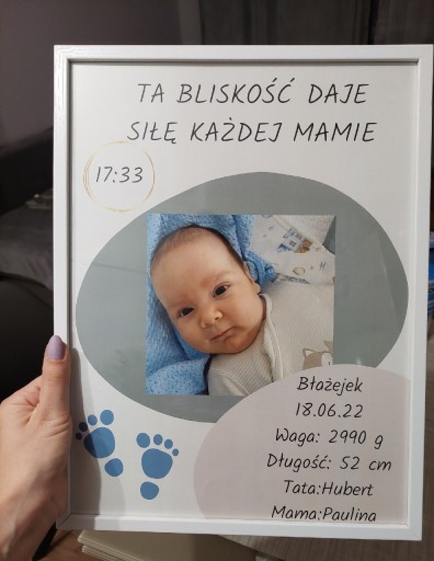 Zdjęcie oferty: Metryczka na zamówienie 