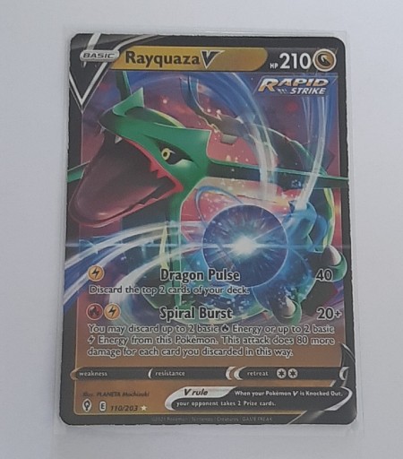 Zdjęcie oferty: Karta Pokemon Rayquaza V 