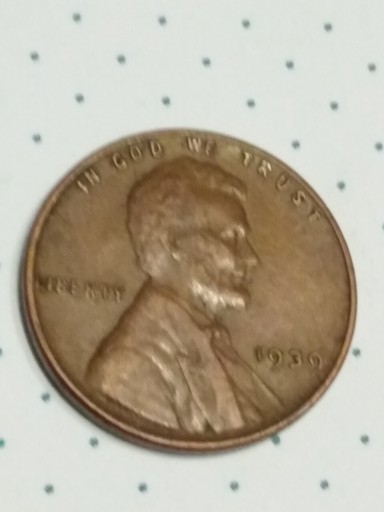 Zdjęcie oferty: Moneta 1 cent usa Lincoln 1939