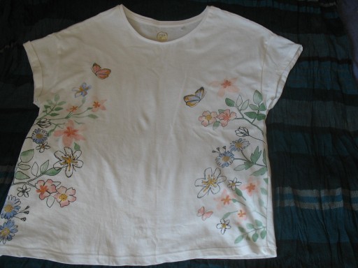 Zdjęcie oferty: T-shirt Cool Club 152 cm biały motyle kwiaty
