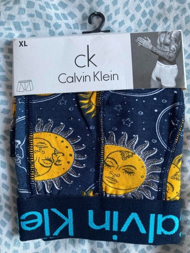 Zdjęcie oferty: Nowe Majtki Bokserki Męski Calvin Klein Niebo r XL