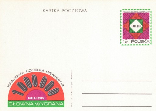 Zdjęcie oferty: Cp 626 Krajowa Loteria Pieniężna