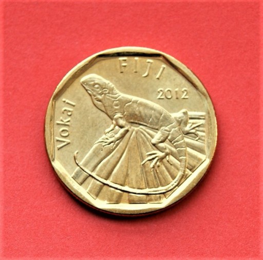 Zdjęcie oferty: 1  Dolar  2012 r -   Fiji   Jaszczurka  stan !!