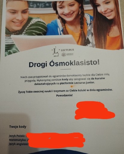 Zdjęcie oferty: 3 kursy Lecturus (polski, angielski, matematyka)