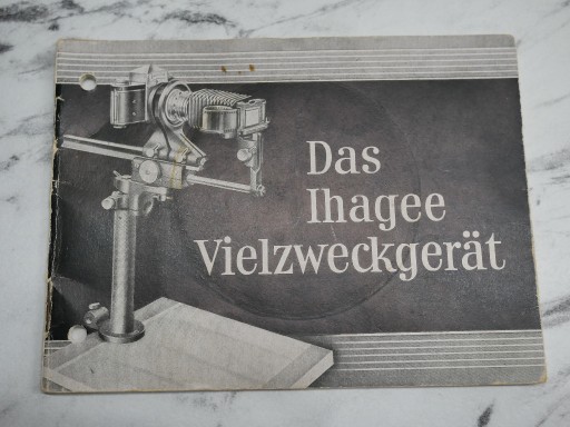Zdjęcie oferty: Instrukcja Das Ihagee Vielzweckgerat, j niemiecki