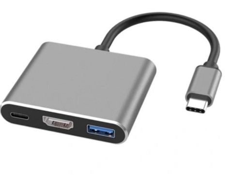 Zdjęcie oferty: Adapter TYP C HDMI USB 4K konwerter do MacBook Air