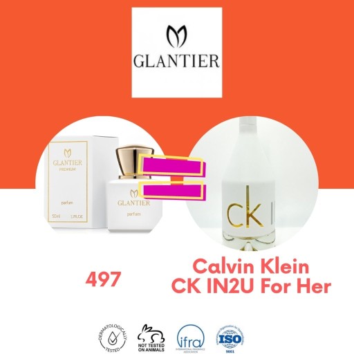 Zdjęcie oferty: 497  Odpowiednik Calvin Klein CK IN2U For Her