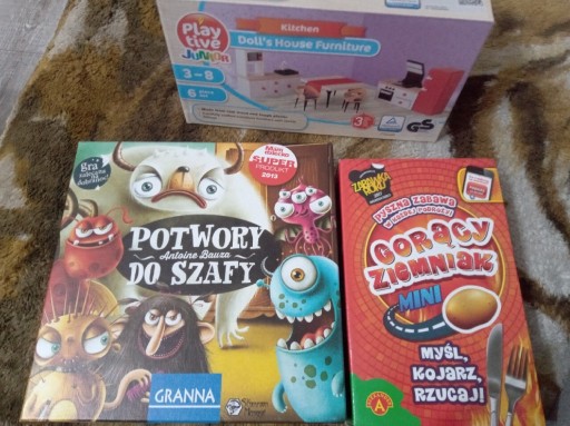 Zdjęcie oferty: Gra Potwory do szafy oraz Gorący ziemniakini
