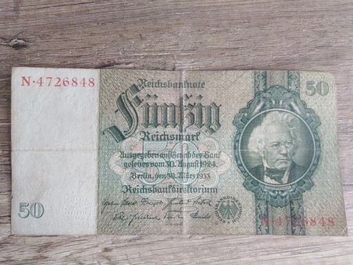 Zdjęcie oferty: 50 Marek 1933 r Banknot