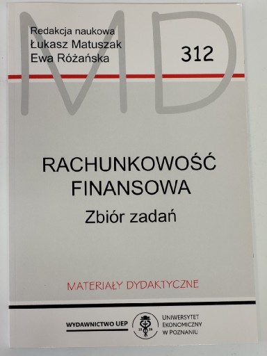 Zdjęcie oferty: Rachunkowość Finansowa. Zbiór zadań