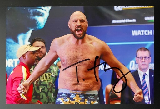 Zdjęcie oferty: Autografy_pl Tyson FURY autograf fotografia boks