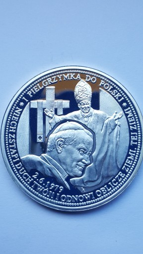 Zdjęcie oferty: Medal JP II Pielgrzymka do Polski 2008 Srebro #125