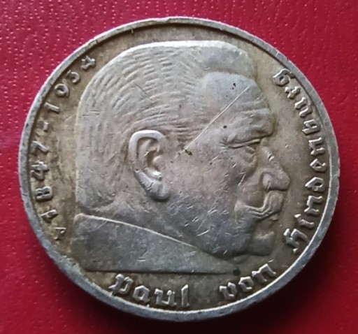 Zdjęcie oferty: 5 marek 1936 F Himdeburg