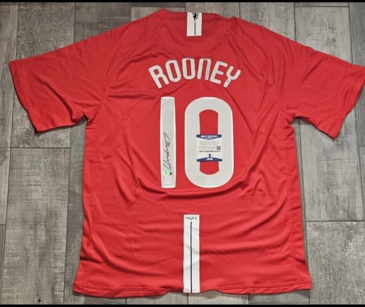 Zdjęcie oferty: Wayne Rooney koszulka z Autografem, CERTYFIKAT