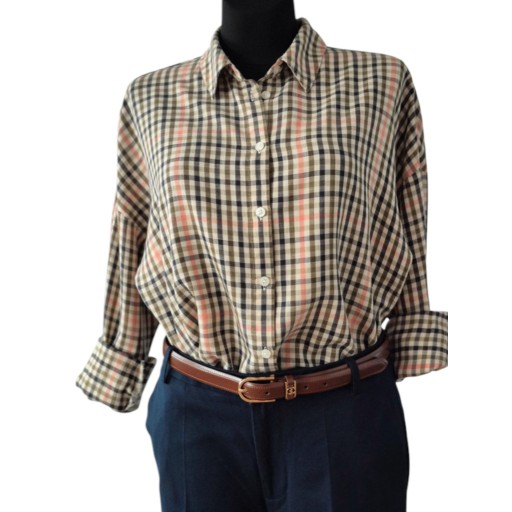 Zdjęcie oferty: Koszula damska Part Two 38 40 M L w kratkę lyocell jesienna casual do biura