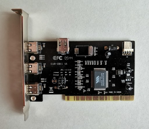 Zdjęcie oferty: Kontroler PCI FireWire 400 6pin 3z+1w