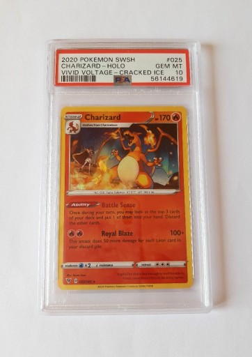 Zdjęcie oferty: Pokemon Charizard ViV 25 Cracked Ice Holo PSA 10