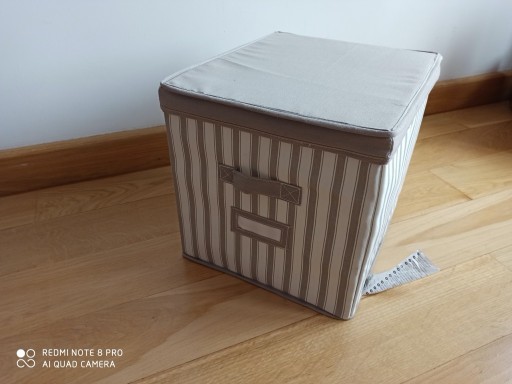 Zdjęcie oferty:  2 x IKEA SVIRA Pudełko z pokrywką szare 