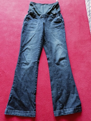 Zdjęcie oferty: Spodnie ciążowe, ciemne, jeans / dżinsowe