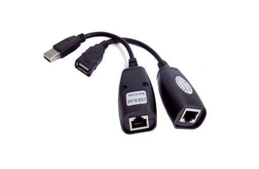 Zdjęcie oferty: Extender USB po skrętce RJ45 CAT5 5e 6 50m LAN Extender  USB 