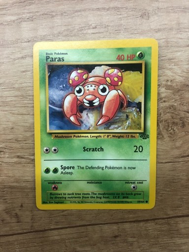 Zdjęcie oferty: Karta Pokemon Paras Jungle 59/64