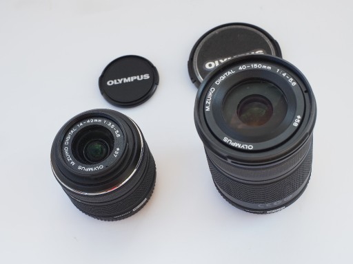 Zdjęcie oferty: Obiektywy kitowe Olympus 14-42 mm i 40-150 mm