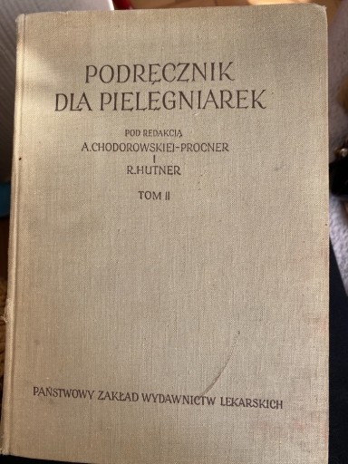 Zdjęcie oferty: 1958r. Podręcznik dla pielęgniarek 