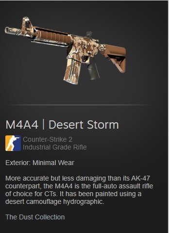 Zdjęcie oferty: skiny csgo, m4a4 desert storm 